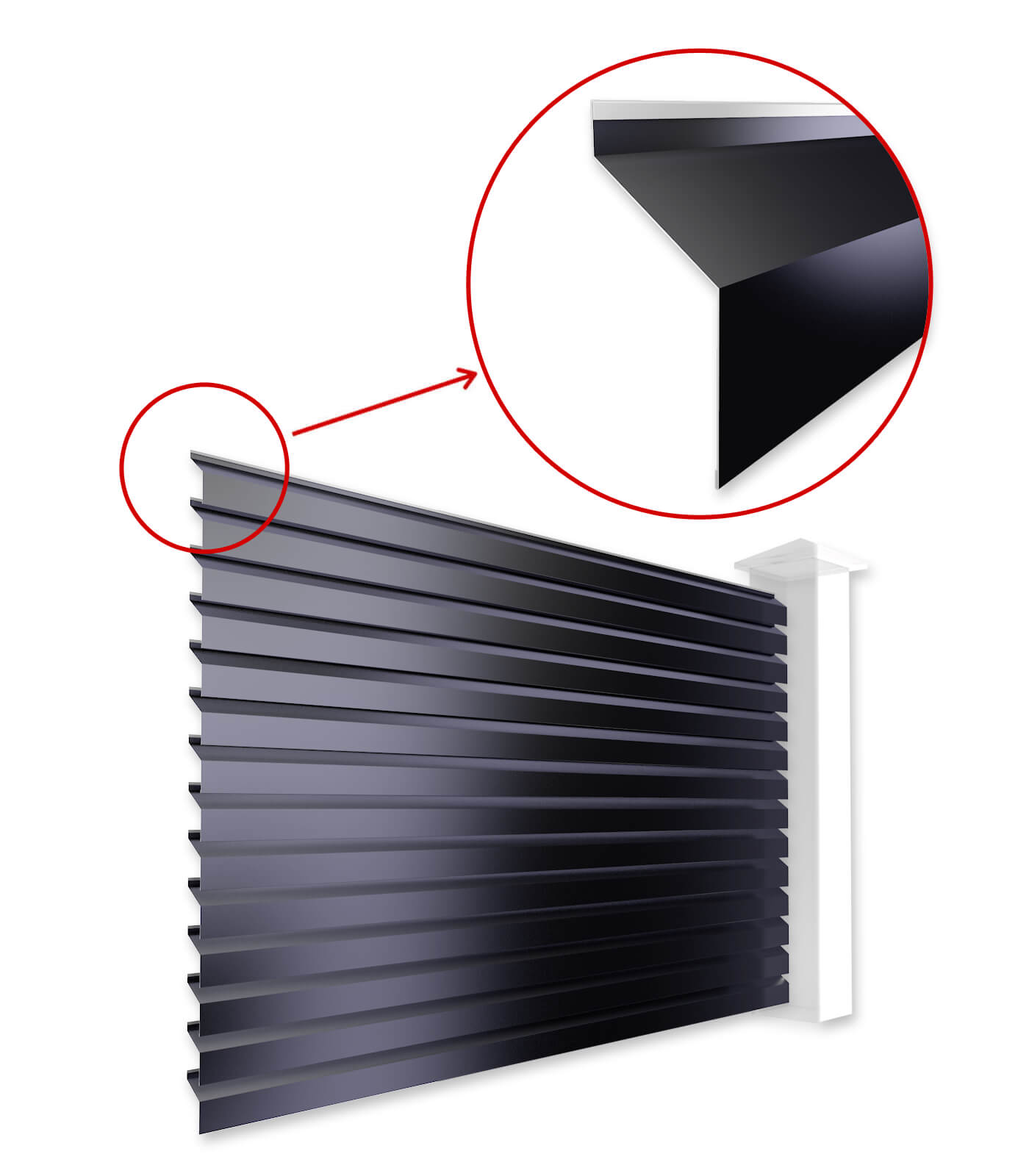 Ламели Жалюзи ХАЙ ТЕК для забора-жалюзи в Атырау