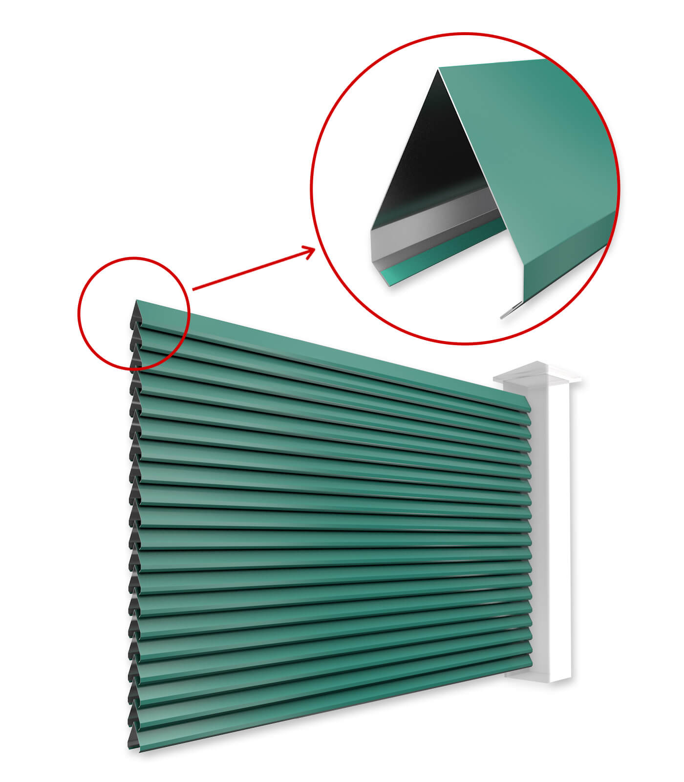 Ламели Реснички для двустороннего забора в Атырау