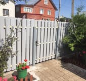 Забор из металлического штакетника, Атырауская область, Индерборский