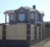 Забор из металлического штакетника, Атырауская область, Махамбет