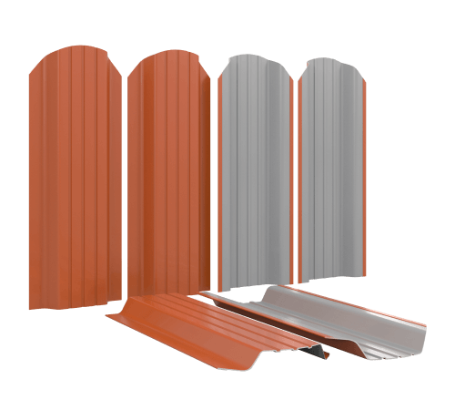 Металлоштакетник для забора П-образный Широкий в Атырау